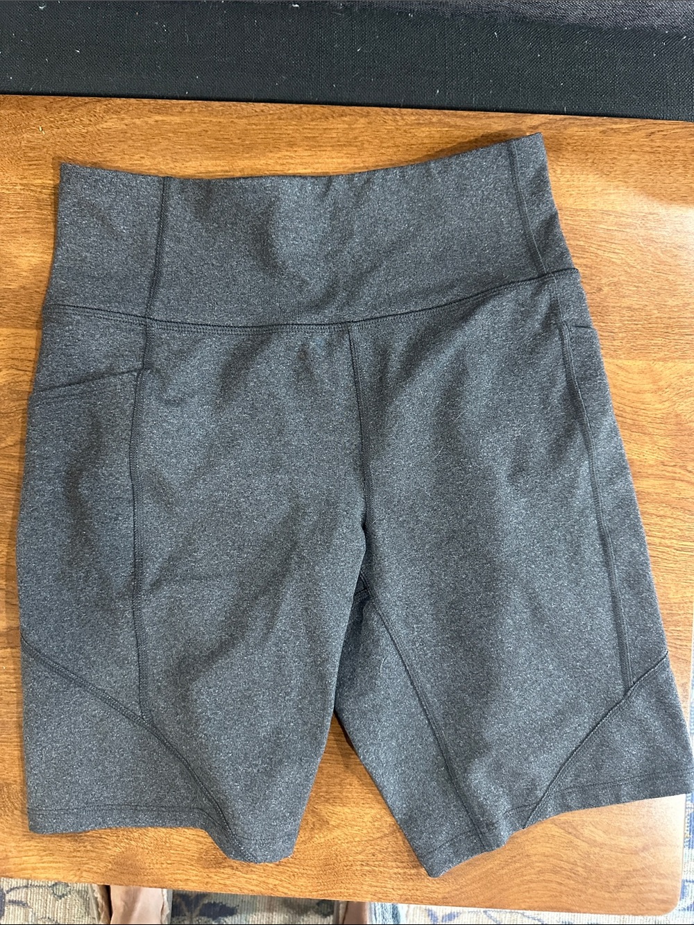 tek gear Charcoal Heather High-Rise Bike Shorts